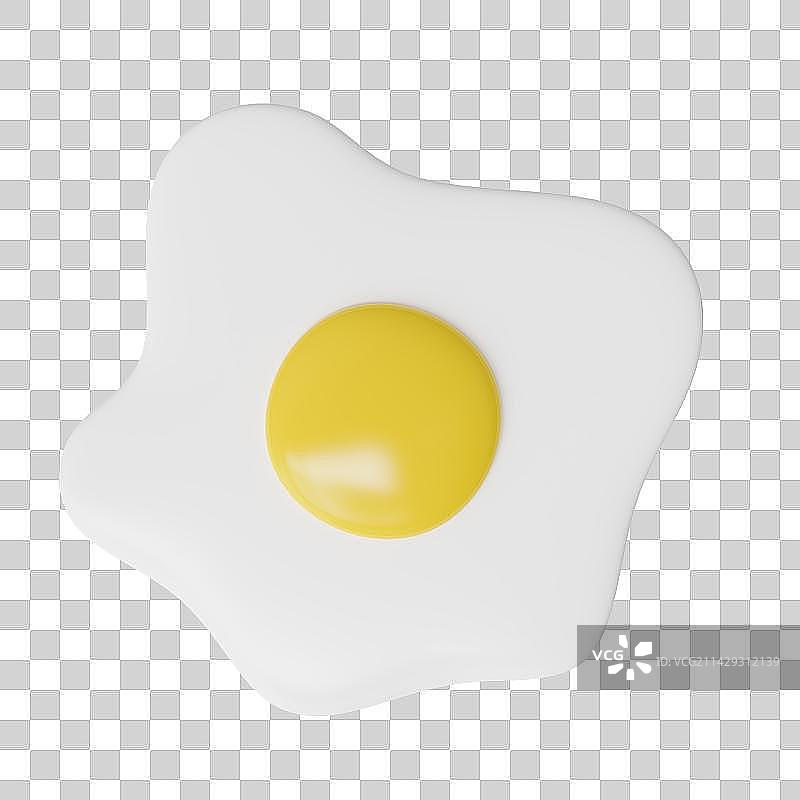 鸡蛋三维插画图片素材