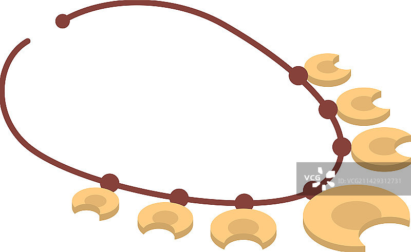 2.5D考古项链组合图片素材