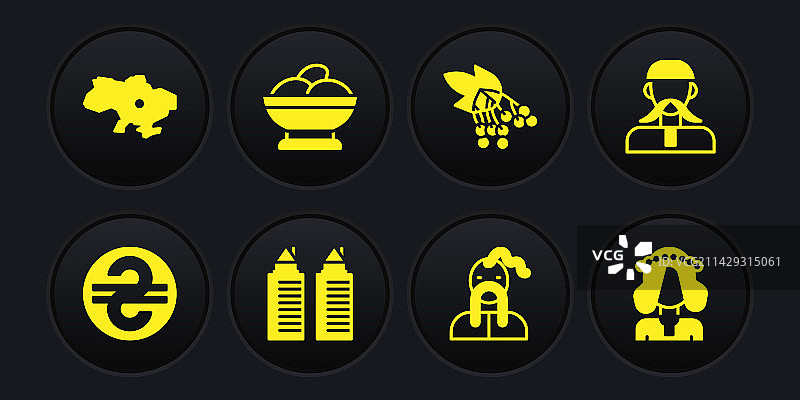 乌克兰格里夫纳哥萨克塔楼聂伯伯河风光图片素材