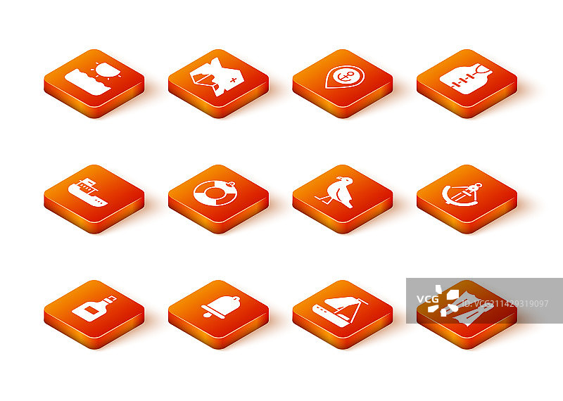 朗姆酒瓶船钟货船救生圈素材图片素材