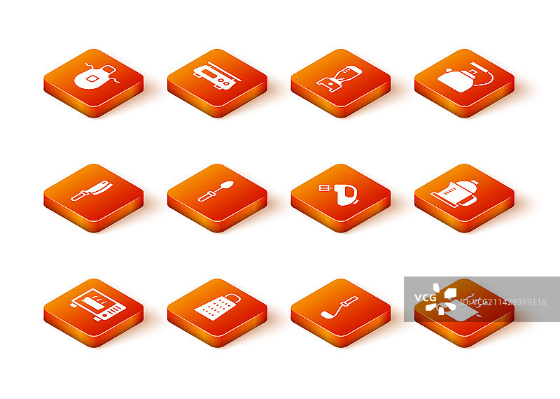 微波炉、擦菜板、绞肉机和茶匙图片素材