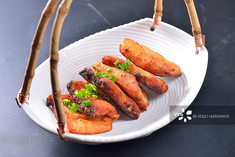 香煎糍粑鱼 糍粑鱼块 中国菜 中国美食图片素材