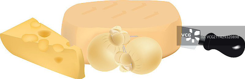 各种奶酪轮和梨刀图片素材