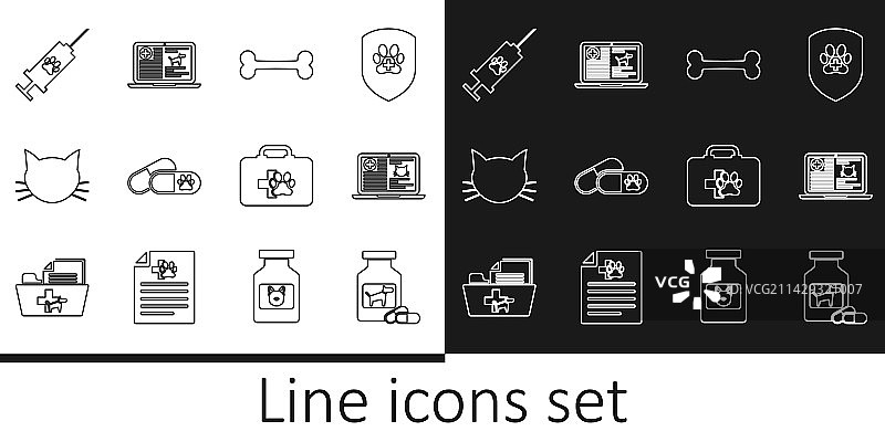 狗狗药瓶和药丸图片素材