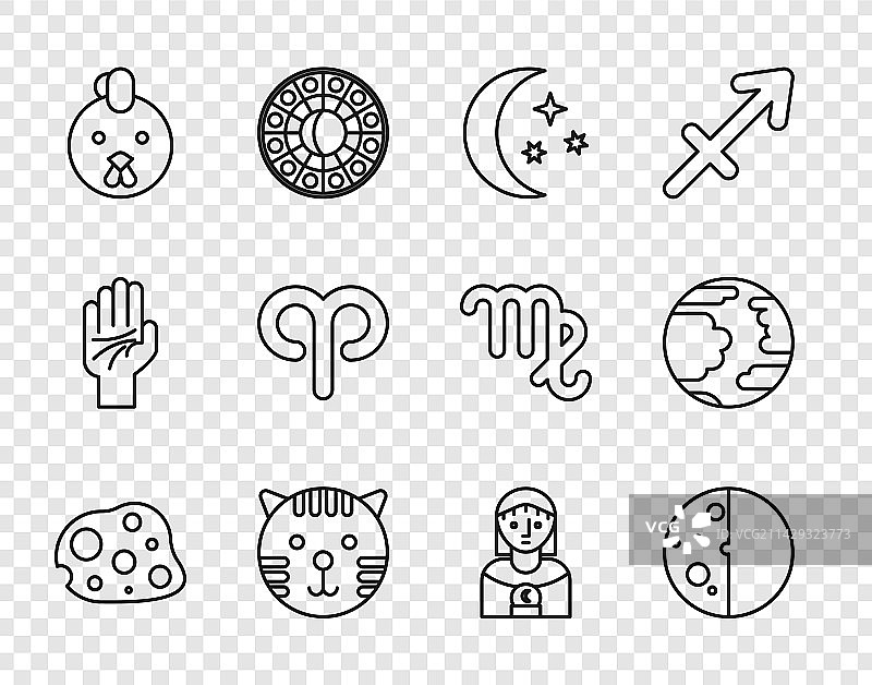 小行星、日食和月亮图片素材