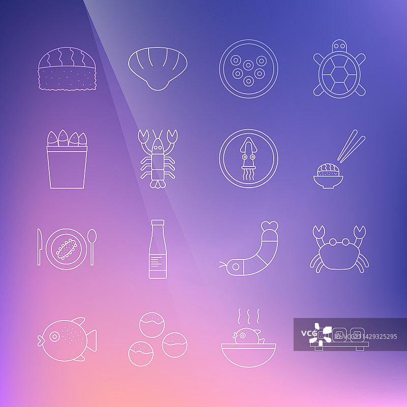 砧板上的寿司套餐：蟹肉与鱼子酱图片素材