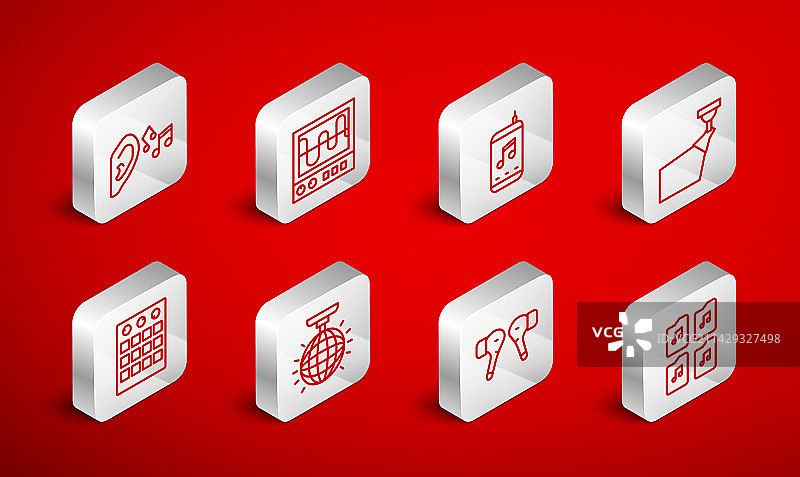 音乐文件示波器播放器banner图片素材