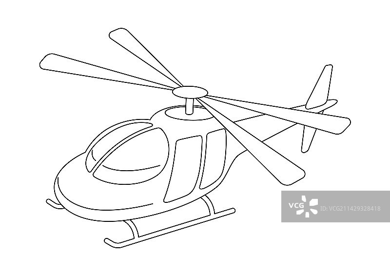 交通运输直升机图标图片素材
