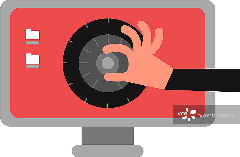 黑客破解保险箱图片素材