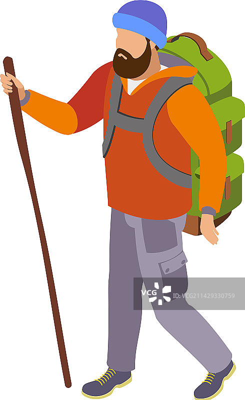 2.5D徒步旅行者场景图片素材