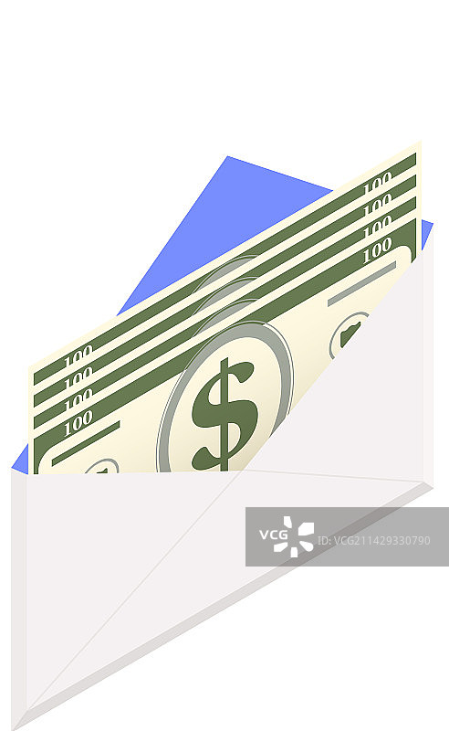信封里的现金图片素材