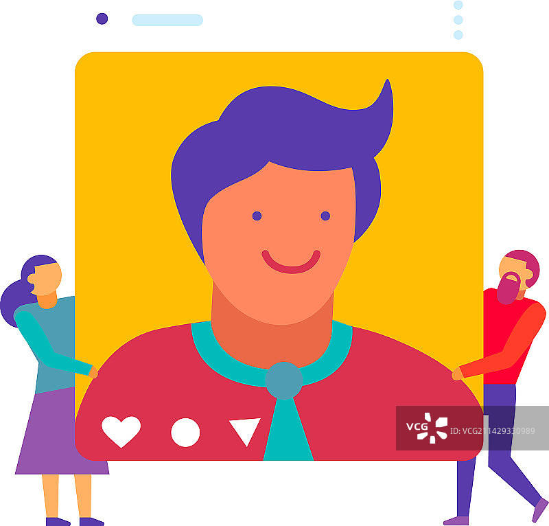 数字营销社媒构图图片素材