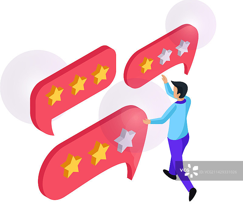 客户关系管理评级组合图片素材