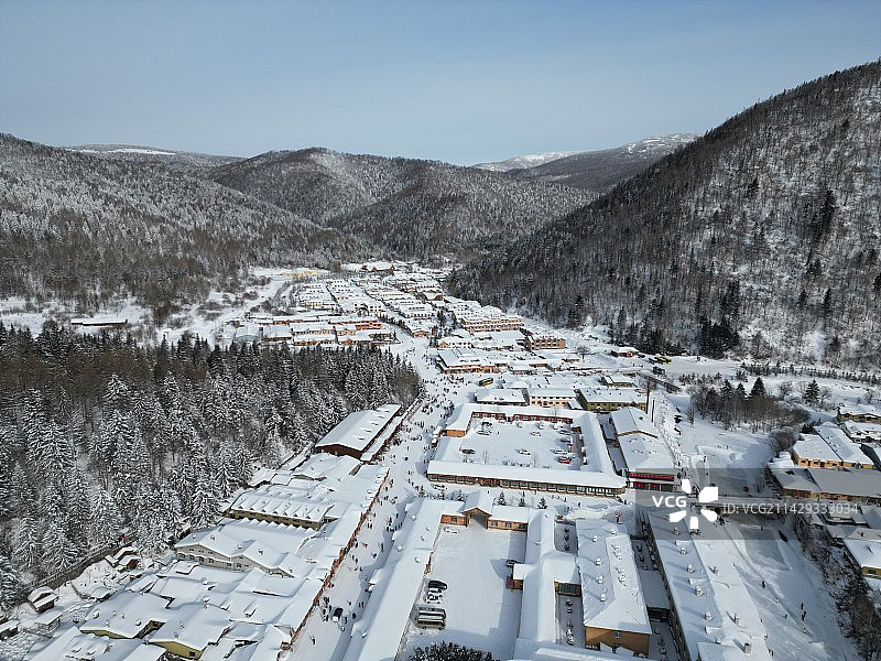 雪乡的雪韵大街图片素材