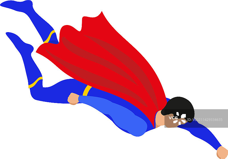 飞行的超级英雄构图图片素材