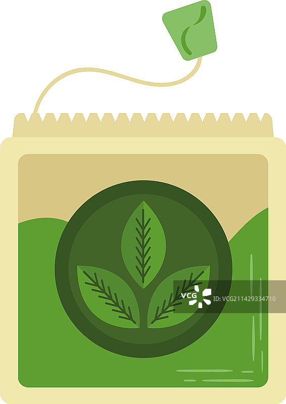 抹茶茶包图片素材