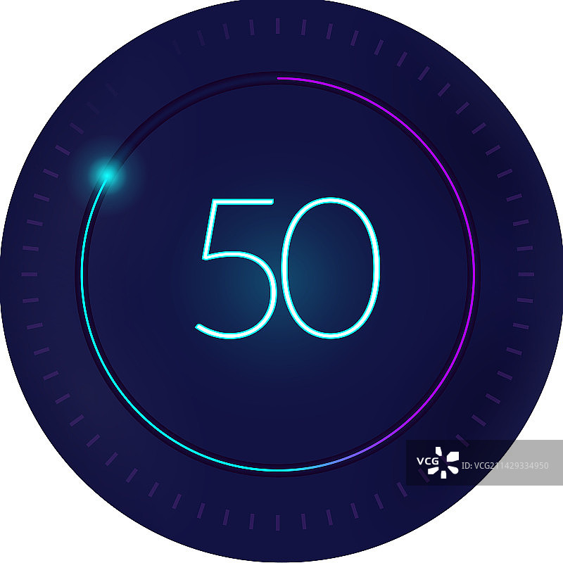 50秒倒计时合成图片素材