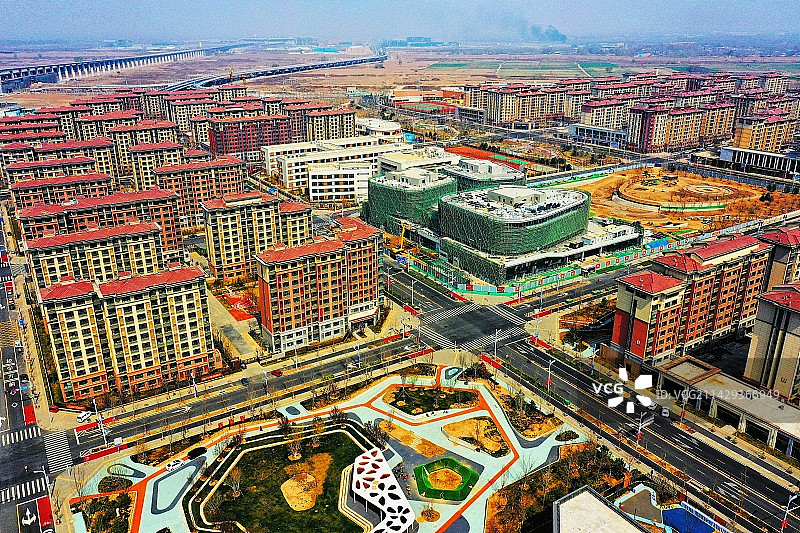 雄安雄东片区建设精致细腻的现代化居住空间可容纳18万人11427套 （行动安置a区）图片素材