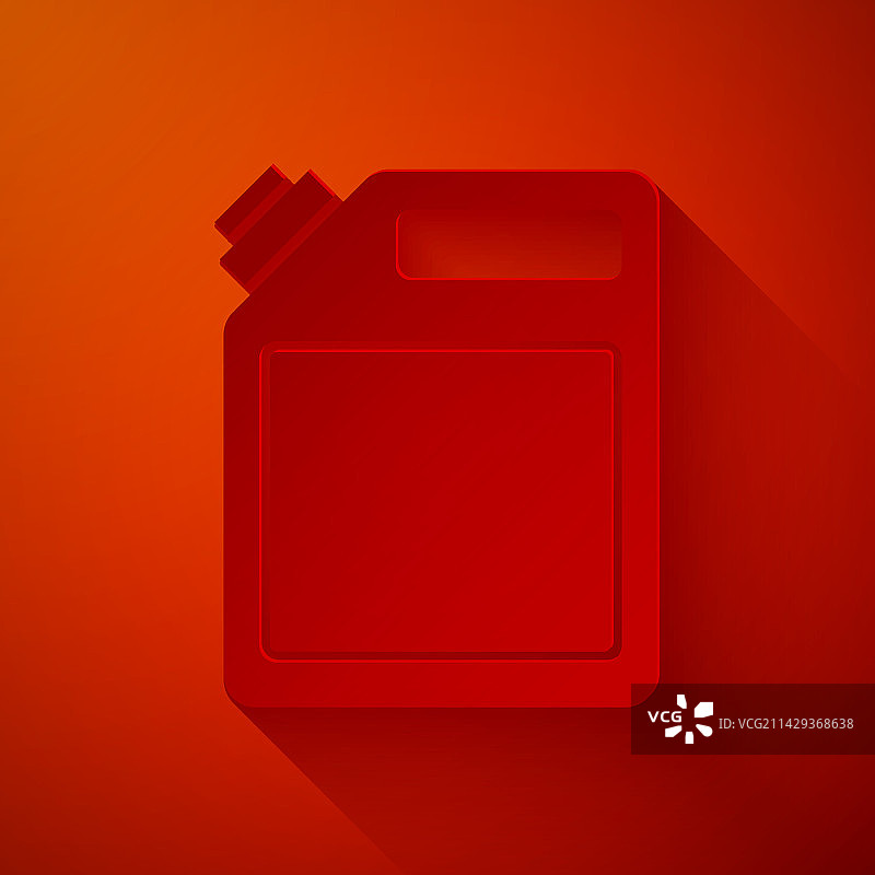 剪纸风格汽油罐图标图片素材