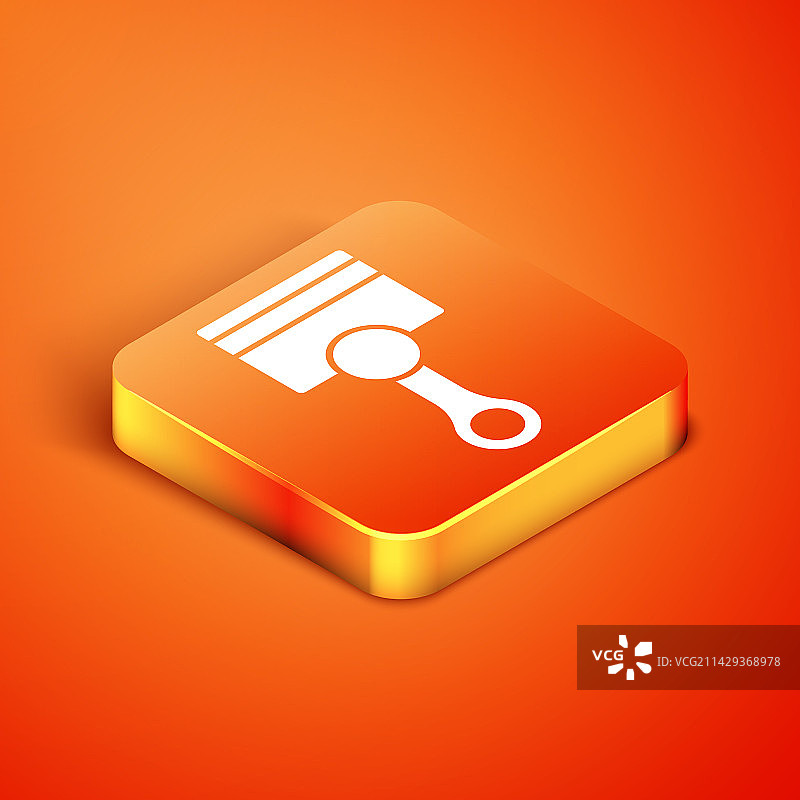 2.5D发动机活塞图标图片素材