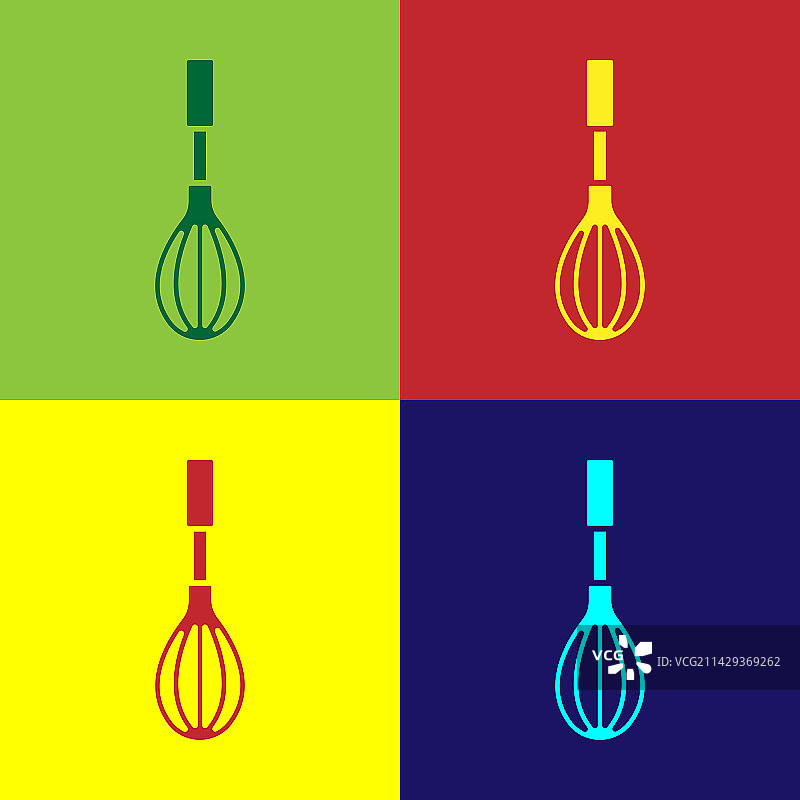 波普艺术厨房搅拌器图标图片素材