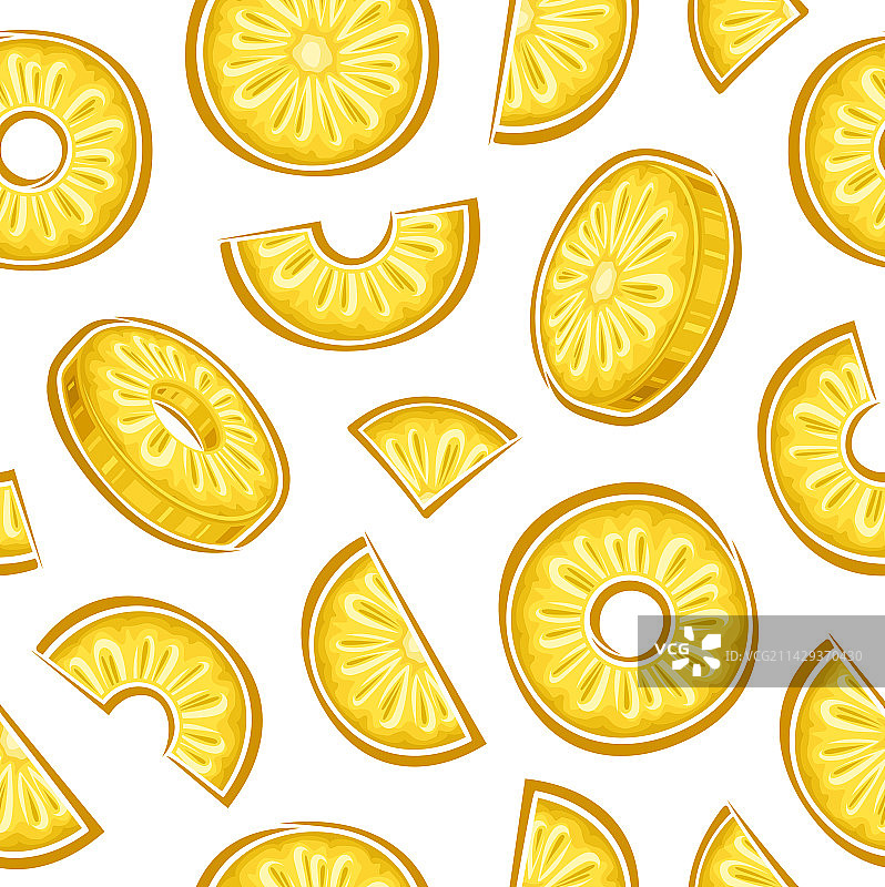 菠萝无缝图案图片素材