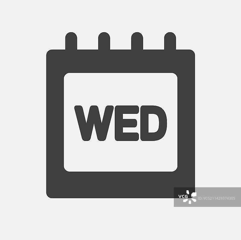 日历星期三模板图标页面图片素材