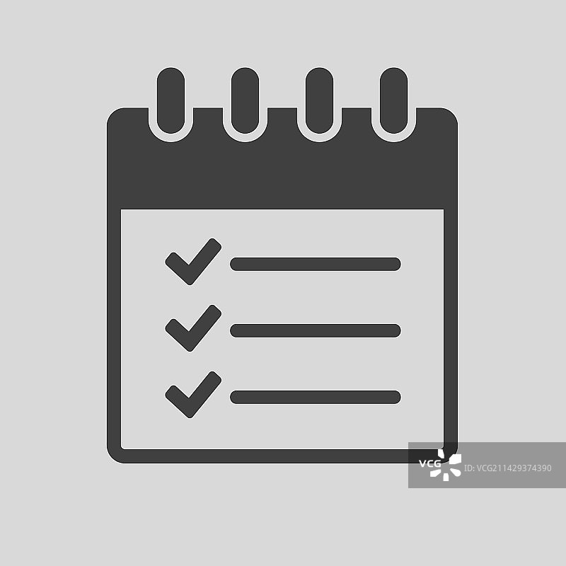 日历图标 - 待办事项标记完成勾选图片素材