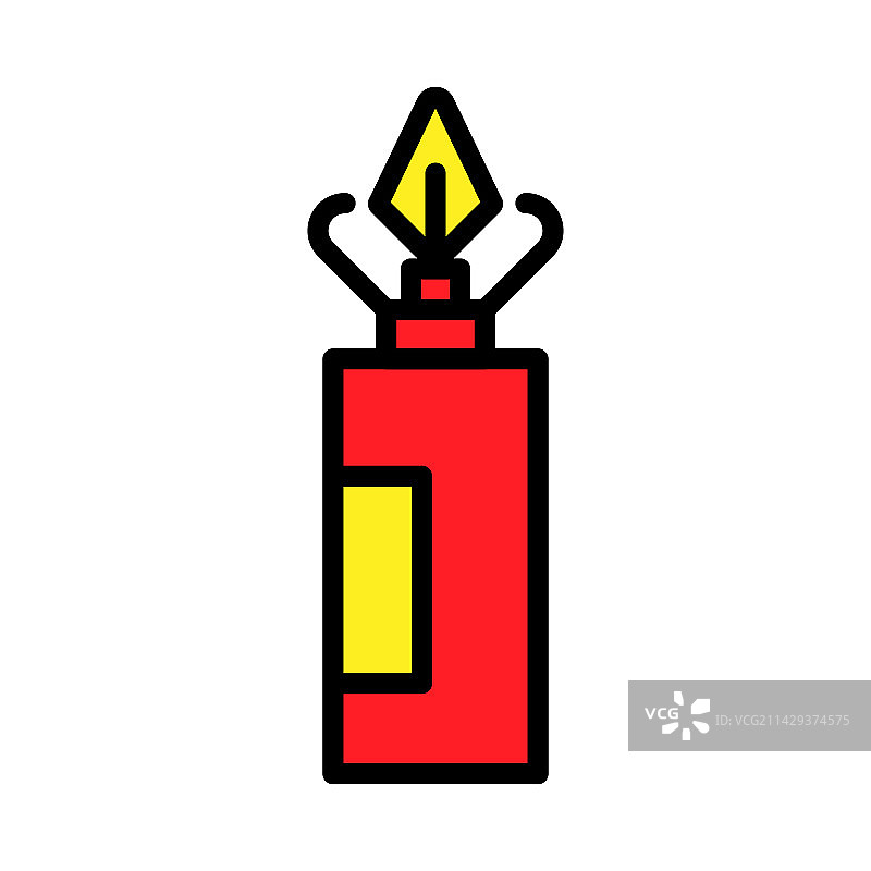 白色背景上的气球线条图标图片素材