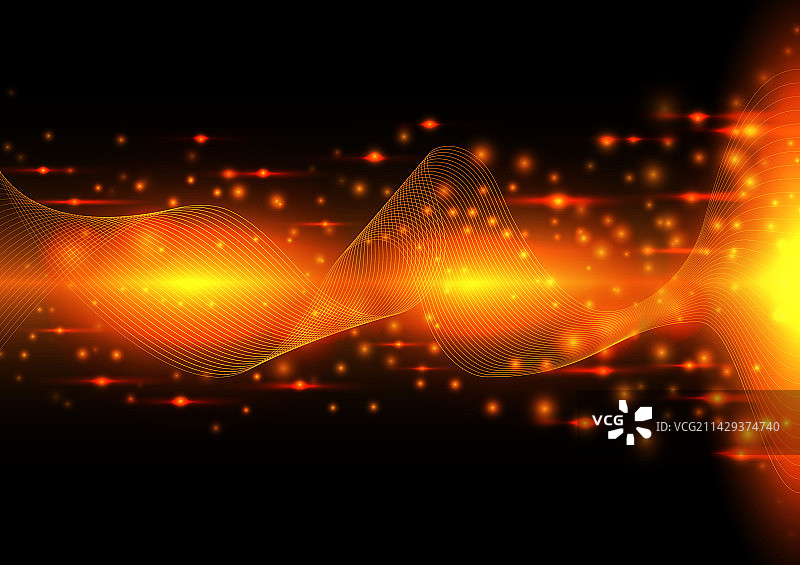 波浪线抽象科技背景图片素材