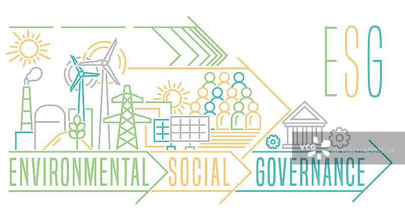 ESG概念（可编辑）图片素材