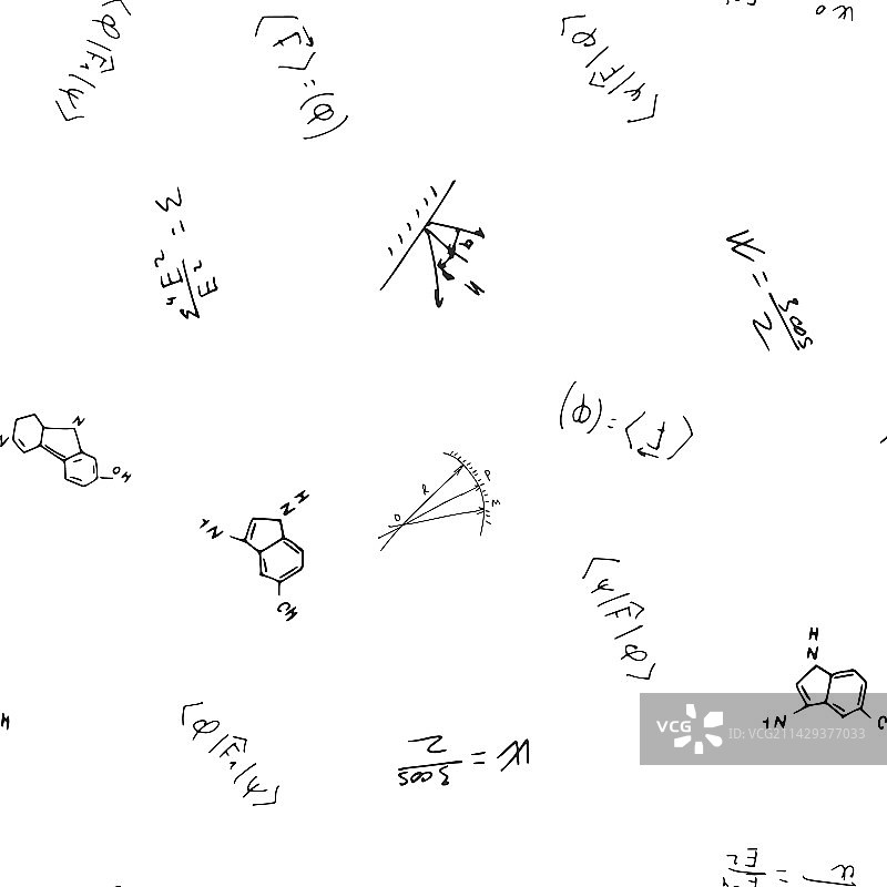 数学、物理、化学公式图片素材