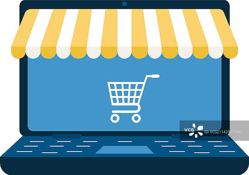 在线笔记本电脑店面组合图片素材