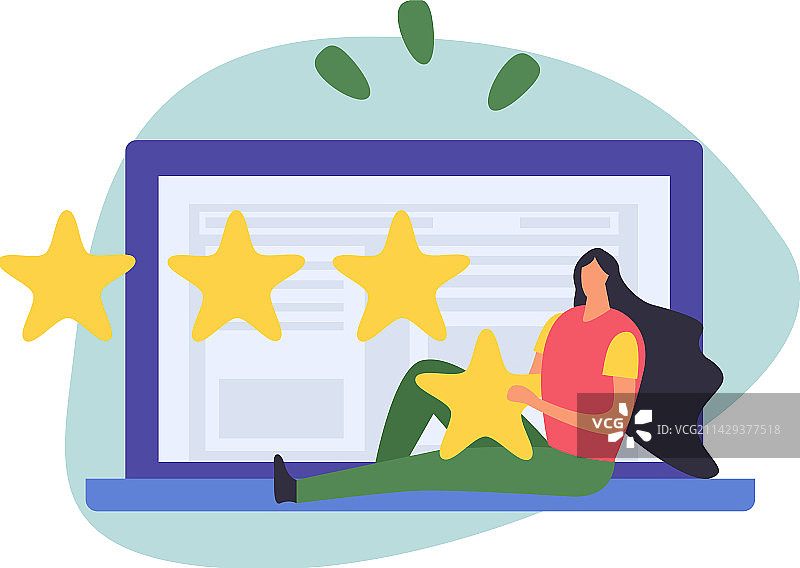 客户星级评定组合图片素材