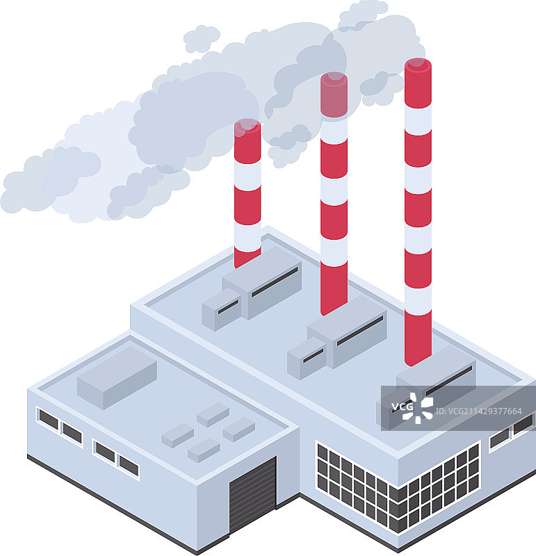 2.5D工业污染构图图片素材