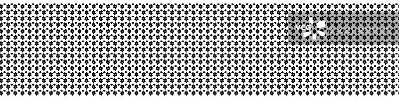 民族风单色花卉无缝边框图片素材