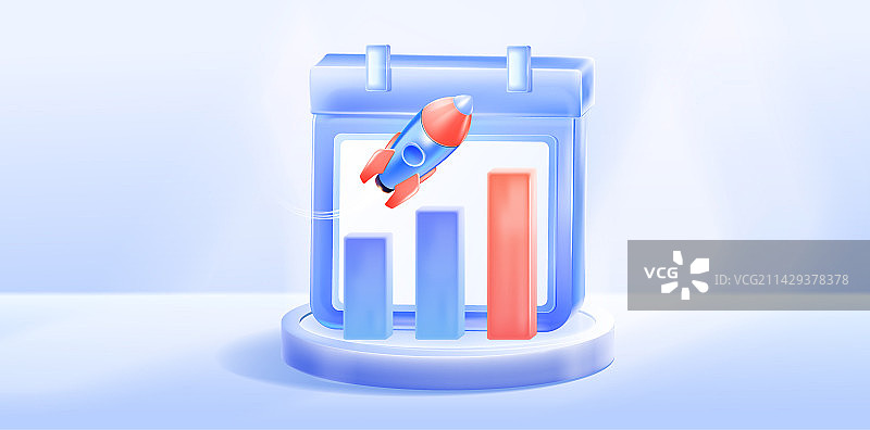 金融理财日历插画图片素材