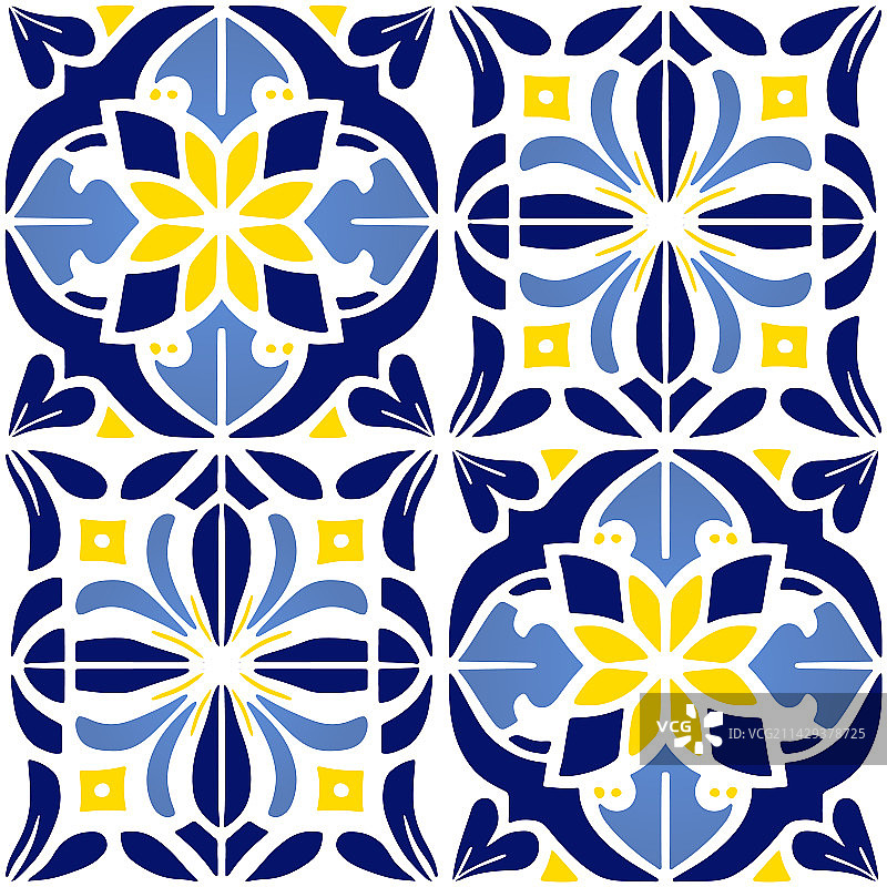 复古葡萄牙或摩洛哥风格图片素材