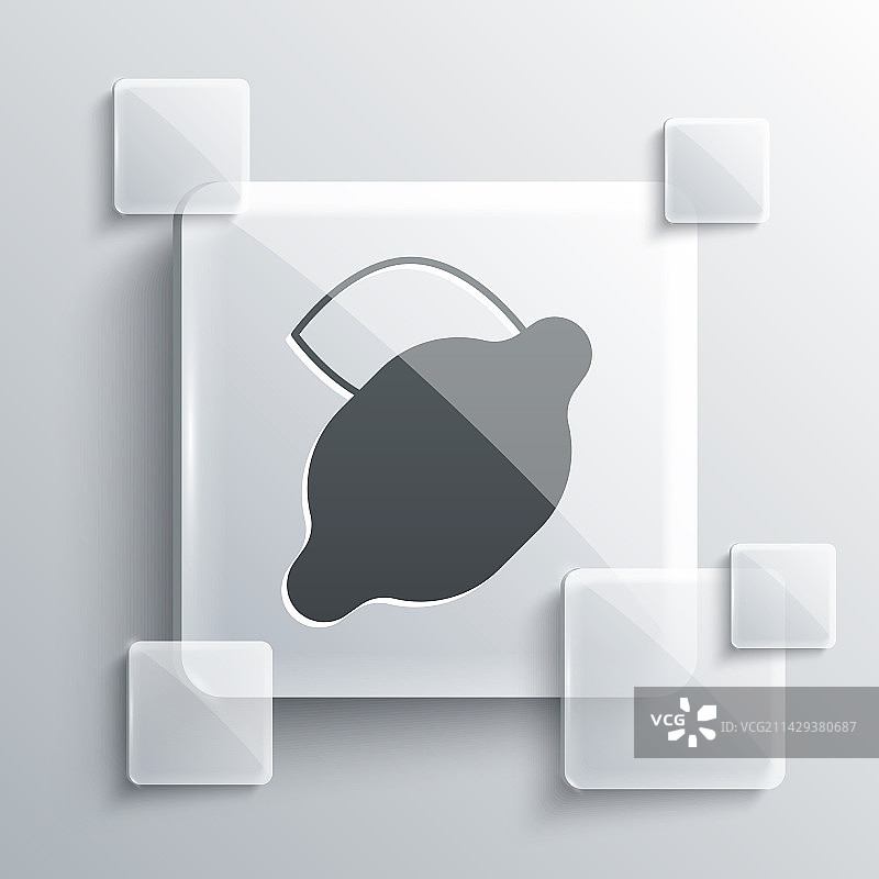 灰色赌场柠檬图案老虎机图标图片素材