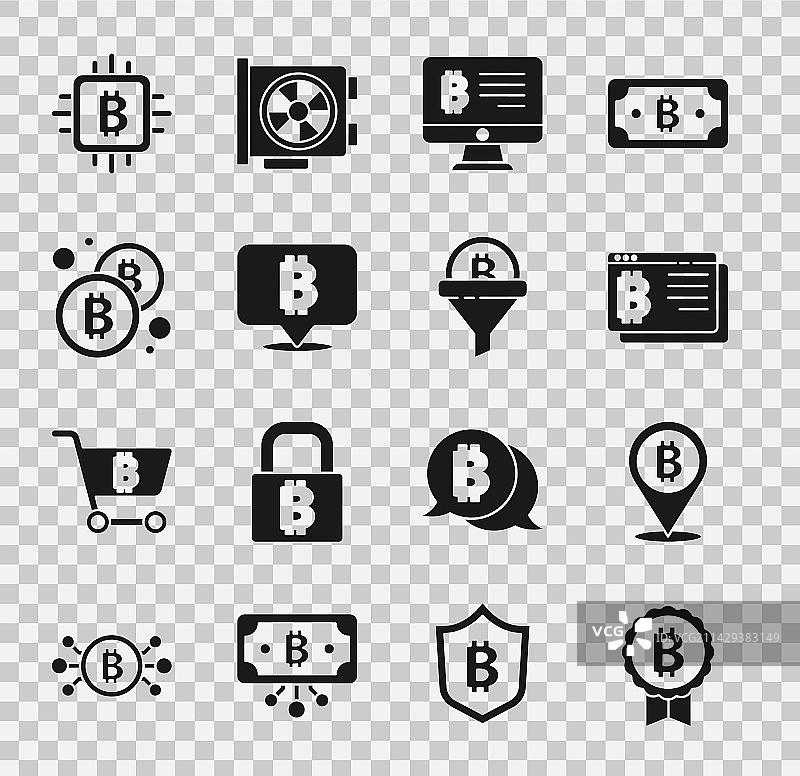 从显示器挖比特币图片素材