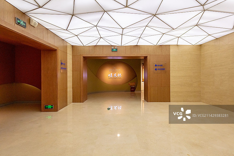 中国山西大同晋华宫国家矿山公园大同煤炭博物馆“煤文化”展厅图片素材