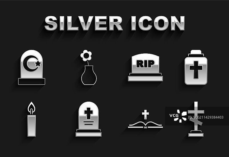 带墓碑的坟墓葬礼瓮十字架圣物素材图片素材