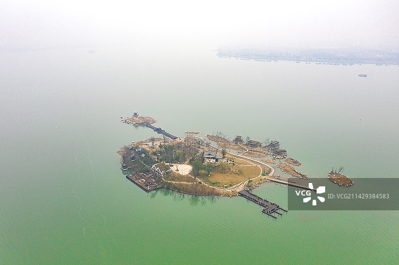 湖南常德柳叶湖风光图片素材