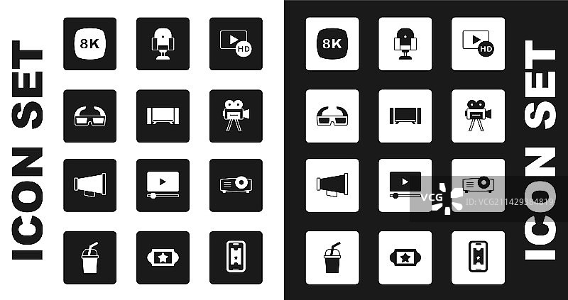 高清电影胶片、智能电视和3D影院图片素材