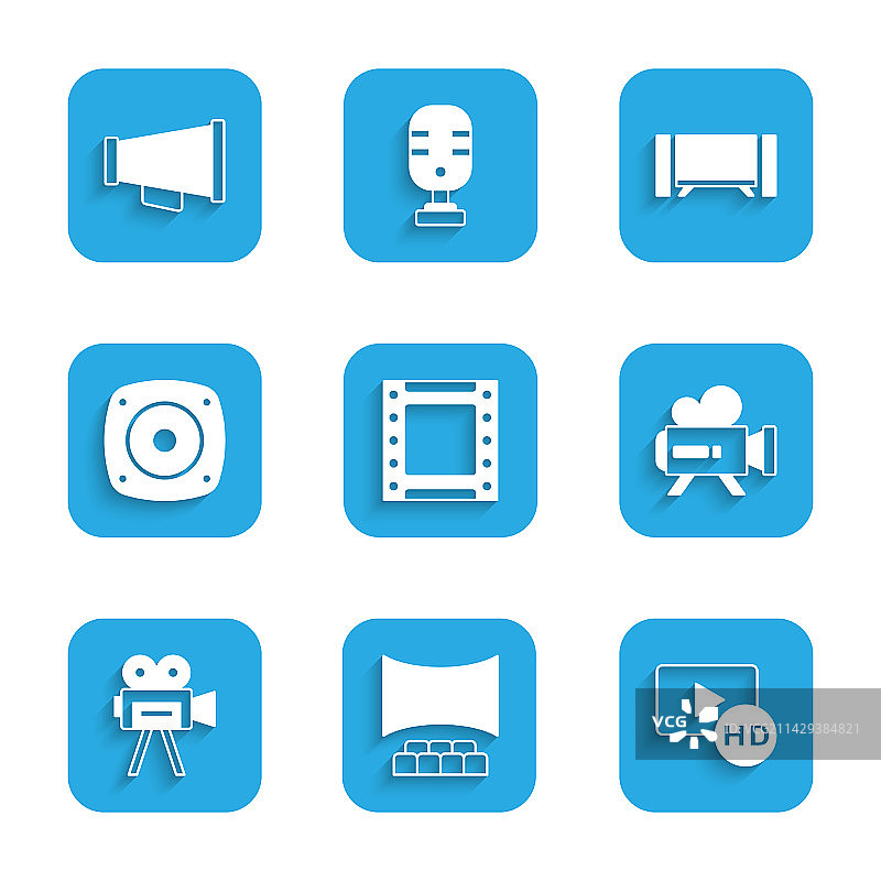 带屏幕的高清影院礼堂视频素材图片素材