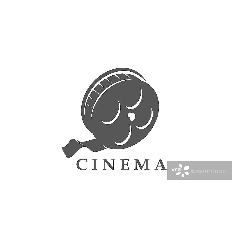 电影胶片或摄像机卷轴图标图片素材