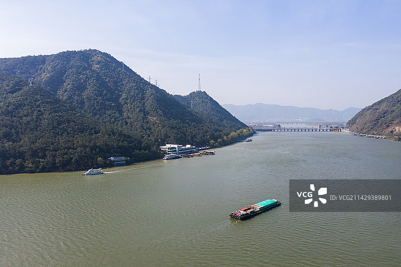 桐庐富春江水库图片素材