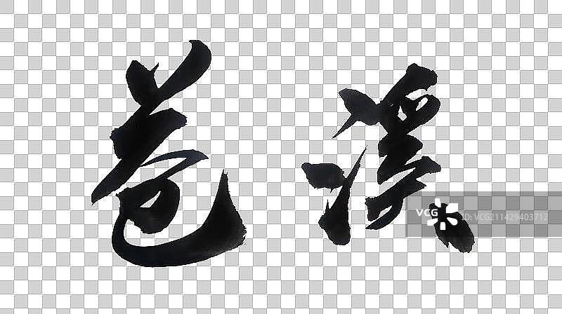 中国书法书写四川城市苍溪图片素材