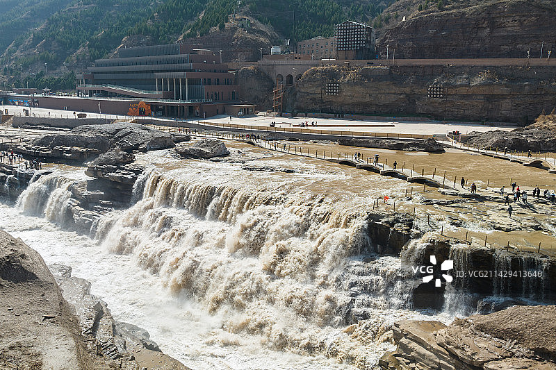 山西省临汾市吉县壶口瀑布图片素材