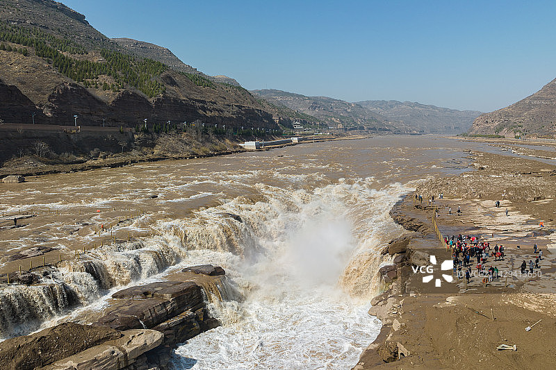 山西省临汾市吉县壶口瀑布图片素材